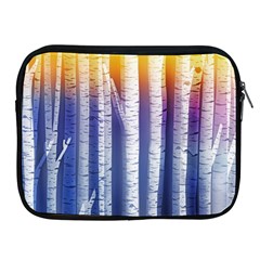 Birch Tree Background Scrapbooking Apple Ipad 2/3/4 Zipper Cases by Simbadda