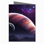 Clouds Fantasy Space Landscape Colorful Planet Greeting Cards (Pkg of 8) Right