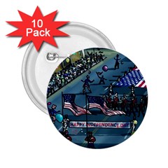 July 4th Parade Independence Day 2 25  Buttons (10 Pack)  by Ravend