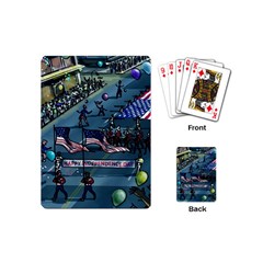 July 4th Parade Independence Day Playing Cards Single Design (mini) by Ravend
