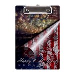 Independence Day Background Abstract Grunge American Flag A5 Acrylic Clipboard Front