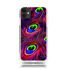 Peacock Feathers Color Plumage Iphone 11 Tpu Uv Print Case by Celenk
