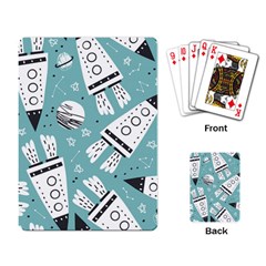Cute-seamless-pattern-with-rocket-planets-stars Playing Cards Single Design (rectangle) by uniart180623