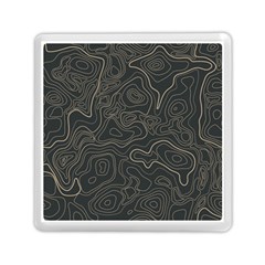 Damask-seamless-pattern Memory Card Reader (square) by uniart180623
