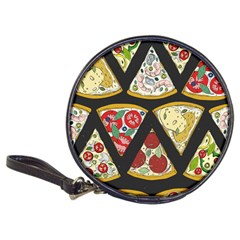 Vector-seamless-pattern-with-italian-pizza-top-view Classic 20-cd Wallets by uniart180623