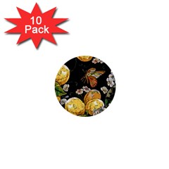 Embroidery-blossoming-lemons-butterfly-seamless-pattern 1  Mini Buttons (10 Pack)  by uniart180623