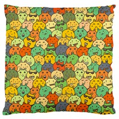 Seamless Pattern With Doodle Bunny Standard Premium Plush Fleece Cushion Case (two Sides) by uniart180623