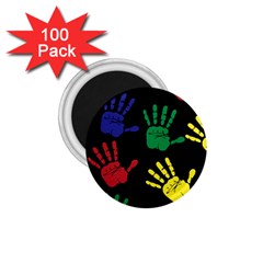 Handprints-hand-print-colourful 1 75  Magnets (100 Pack)  by uniart180623