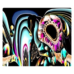 Garden Flower Nature Digital Art Abstract Premium Plush Fleece Blanket (small) by uniart180623