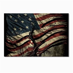 Flag Usa American Flag Postcards 5  X 7  (pkg Of 10) by uniart180623