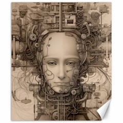 Cyborg Robot Future Drawing Poster Canvas 20  X 24  by Ravend