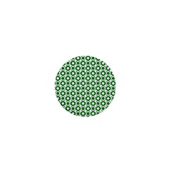 Mazipoodles Green White Donuts Polka Dot  1  Mini Buttons by Mazipoodles