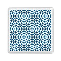 Mazipoodles Dusty Duck Egg Blue White Donuts Polka Dot Memory Card Reader (square) by Mazipoodles