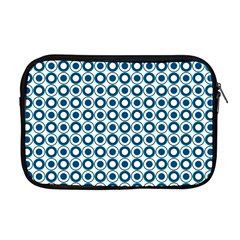 Mazipoodles Dusty Duck Egg Blue White Donuts Polka Dot Apple Macbook Pro 17  Zipper Case by Mazipoodles