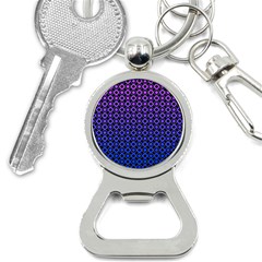 Mazipoodles Purple Pink Gradient Donuts Polka Dot Bottle Opener Key Chain by Mazipoodles
