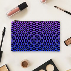 Mazipoodles Purple Pink Gradient Donuts Polka Dot Cosmetic Bag (medium) by Mazipoodles