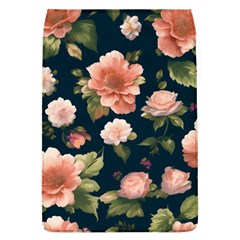 Wallpaper-with-floral-pattern-green-leaf Removable Flap Cover (l) by designsbymallika