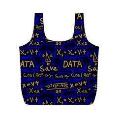 Art Pattern Design Background Graphic Full Print Recycle Bag (m) by Ravend