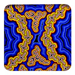 Newart2 Square Glass Fridge Magnet (4 Pack) by hogartharts