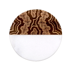 Newart2 Classic Marble Wood Coaster (round)  by hogartharts