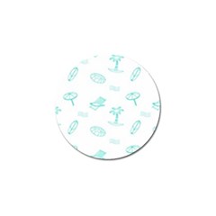 Summer Beach Seamless Pattern Golf Ball Marker (4 Pack) by ConteMonfrey