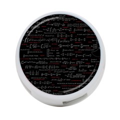 Black Background With Text Overlay Digital Art Mathematics 4-port Usb Hub (one Side) by uniart180623