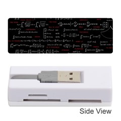 Black Background With Text Overlay Digital Art Mathematics Memory Card Reader (stick) by uniart180623