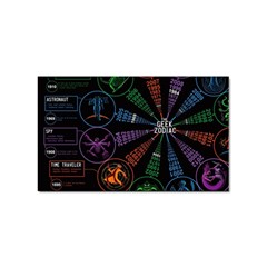 Zodiac Geek Sticker Rectangular (10 Pack) by uniart180623