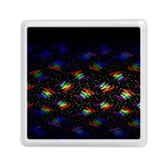 Rainbows Pixel Pattern Memory Card Reader (Square) Front