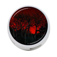 Dark Forest Jungle Plant Black Red Tree 4-port Usb Hub (one Side) by uniart180623
