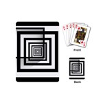 Squares Concept Design Raining Playing Cards Single Design (Mini) Back