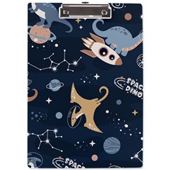 Space Theme Art Pattern Design Wallpaper A4 Acrylic Clipboard by Simbadda