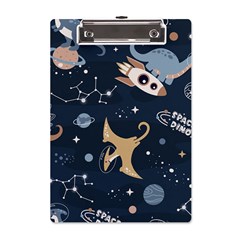Space Theme Art Pattern Design Wallpaper A5 Acrylic Clipboard by Simbadda