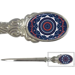 Mandala Orange Navy Letter Opener by Simbadda