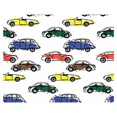 Cars Pattern Two Sides Premium Plush Fleece Blanket (medium) by Simbadda