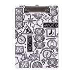 Navigation-seamless-pattern A5 Acrylic Clipboard Front