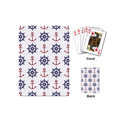 Nautical-seamless-pattern Playing Cards Single Design (mini) by Simbadda