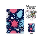 Seamless-pattern-microbes-virus-vector-illustration Playing Cards 54 Designs (Mini) Front - Spade4