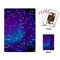 Realistic-night-sky-poster-with-constellations Playing Cards Single Design (rectangle) by Simbadda