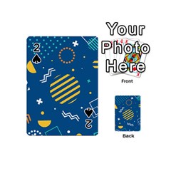 Flat-design-geometric-shapes-background Playing Cards 54 Designs (mini) by Simbadda