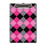 Seamless-argyle-pattern A5 Acrylic Clipboard Front
