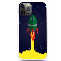 Rocket Halftone Astrology Astronaut Iphone 12 Pro Max Tpu Uv Print Case by Bangk1t