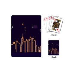 Skyscraper Town Urban Towers Playing Cards Single Design (mini) by Bangk1t