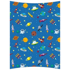 Space Rocket Solar System Pattern Back Support Cushion by Bangk1t
