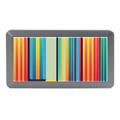 Colorful Rainbow Striped Pattern Stripes Background Memory Card Reader (mini) by Bangk1t
