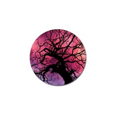 Trees Silhouette Sky Clouds Sunset Golf Ball Marker (4 Pack) by Bangk1t