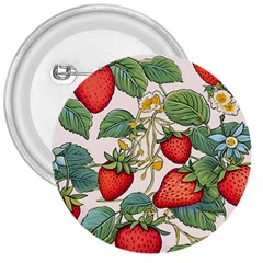 Strawberry Fruit 3  Buttons by Amaryn4rt