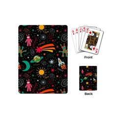 Seamless Pattern Space Playing Cards Single Design (mini) by Amaryn4rt