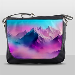 Landscape Mountain Colorful Nature Messenger Bag by Ravend