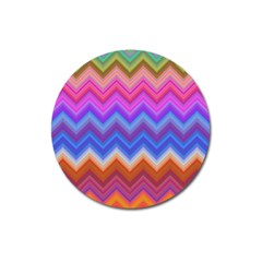 Pattern Chevron Zigzag Background Magnet 3  (round) by Grandong